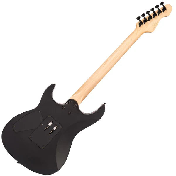Vintage V624 ReIssued Floyd Rose Electric Guitar ~ Satin Black