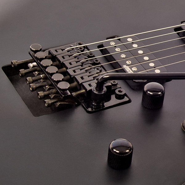Vintage V624 ReIssued Floyd Rose Electric Guitar ~ Satin Black