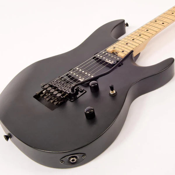Vintage V624 ReIssued Floyd Rose Electric Guitar ~ Satin Black