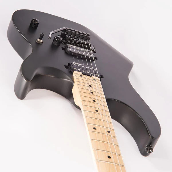Vintage V624 ReIssued Floyd Rose Electric Guitar ~ Satin Black